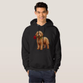 Süßer Labradoodle Hund Hoodie (Vorne ganz)