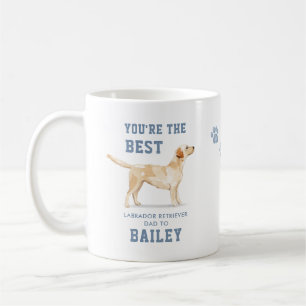 Süßer Labrador Retriever Hund Papa Foto Kaffeetasse