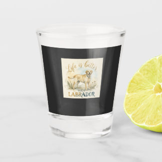Süßer Labrador Retriever Hundeliebhaber Schnapsglas