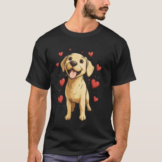 Süßer Labrador Retriever T-Shirt (Vorderseite)