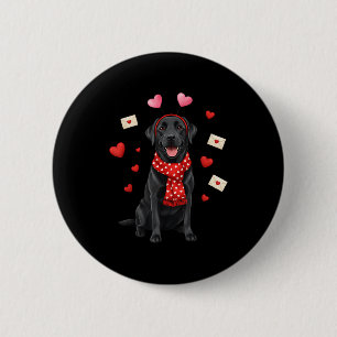 Süßer Labrador Valentinstag Hundemutter - Lustiger Button