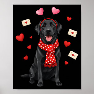 Süßer Labrador Valentinstag Hundemutter - Lustiger Poster