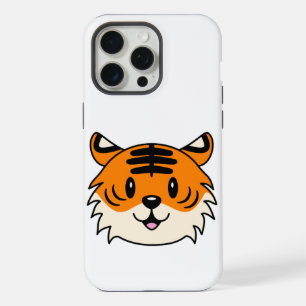 Süßer lächelnder Cartoon-Tiger iPhone 15 Pro Max Hülle