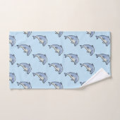 Süßer lächelnder Delfin Badhandtuch Set (Handtuch)