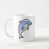 Süßer lächelnder Delfin Kaffeetasse (Links)