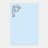 Süßer lächelnder Delfin Post-it Klebezettel (Vorderseite)