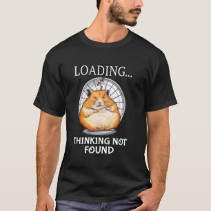 Süßer ladender schlafender Hamster denkt T-Shirt