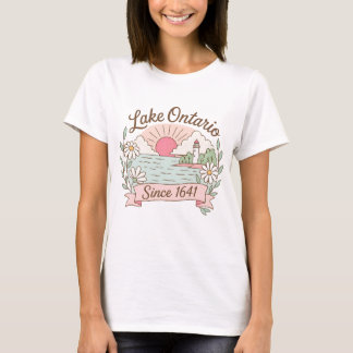 Süßer Lake Ontario Pastell Landschaft T-Shirt