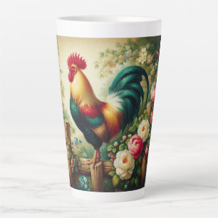 Süßer ländlicher/antiker Hahn Milchtasse