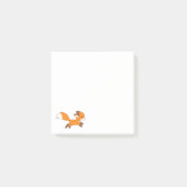 Süßer laufender Fuchs Post-it Klebezettel (Vorderseite)