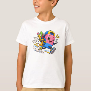 Süßer Laufender Radiergummi-Rucksack - lustige Kin T-Shirt