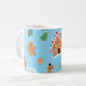 Süßer Lebkuchen Blau Kaffeetasse (Vorderseite Links)