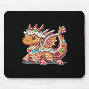 Süßer Lebkuchen-Drache Weihnachten Drache Liebhabe Mousepad