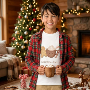 Süßer Lebkuchen & Heiße Schokolade Kinder Weihnach T-Shirt