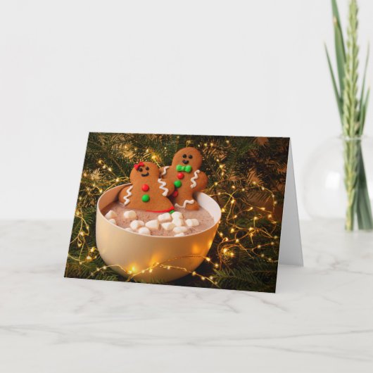 Süßer Lebkuchen-Weihnachten Feiertagskarte (Vorderseite)