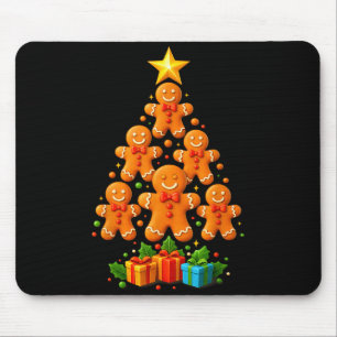 Süßer Lebkuchen-Weihnachtsbaum-Feiertag Lustige We Mousepad