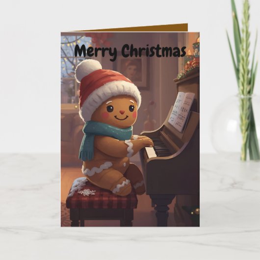 süßer Lebkuchenjunge Weihnachten gefaltete Festtag (Vorderseite)