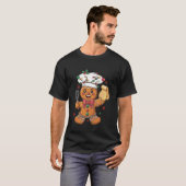 Süßer Lebkuchenmann Bäcker Lustiger Weihnachtskoch T-Shirt (Vorne ganz)