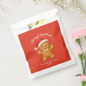 Süßer Lebkuchenmann mit Weihnachtsmannmütze - Geschenktütchen (Versiegelt)