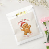 Süßer Lebkuchenmann mit Weihnachtsmannmütze - Geschenktütchen (Versiegelt)