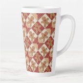 Süßer Lebkuchenmann-Patchwork-Muster-Stil Milchtasse (Rechts)