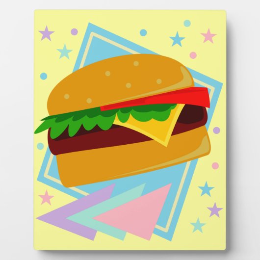 Süßer leckerer Burger Fotoplatte (Vorderseite)