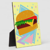 Süßer leckerer Burger Fotoplatte (Seite)