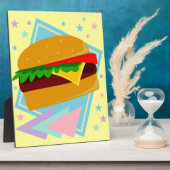 Süßer leckerer Burger Fotoplatte (Seite)