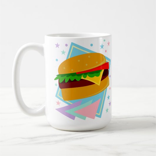 Süßer leckerer Burger Kaffeetasse (Links)