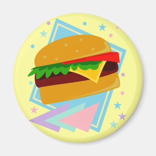Süßer leckerer Burger Magnet