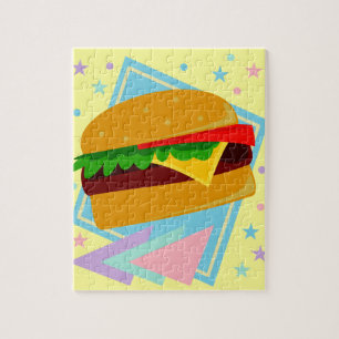 Süßer leckerer Burger Puzzle
