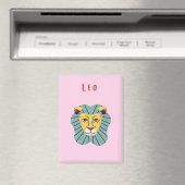 Süßer Leo, Sternzeichen, Sternzeichen-Druck Magnet (In Situ (Geschirrspüler))