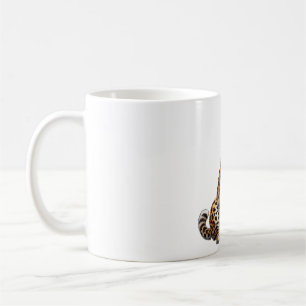 Süßer Leopard mit Herz-Sonnenbrille und Eiscafé-Gu Kaffeetasse