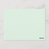 Süßer Leprechaun mit Regenbogen zum St. Patrick's Postkarte (Rückseite)