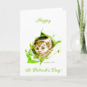Süßer Leprechaun St. Patrick's Day Karte (Vorderseite)