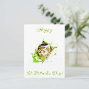 Süßer Leprechaun St. Patrick's Day Postkarte