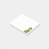 Süßer Leprechaun und Topf mit Gold Post-it-Notizen Post-it Klebezettel (angewinkelt)