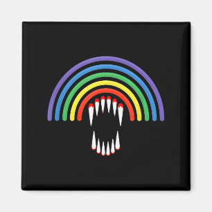 Süßer Lgbtq Vamre Lgbt Halloween Geist Regenbogen  Magnet