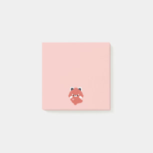 Süßer Lieber Roter Panda Post-it Klebezettel