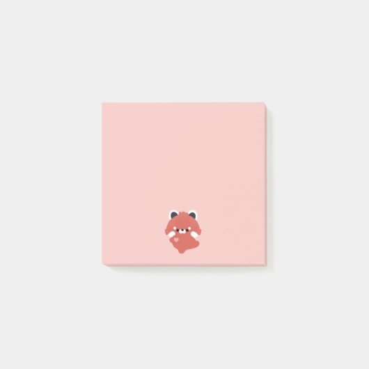 Süßer Lieber Roter Panda Post-it Klebezettel (Vorderseite)