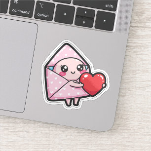 Süßer Liebesbrief-Aufkleber Kawaii Herz-Aufkleber Aufkleber