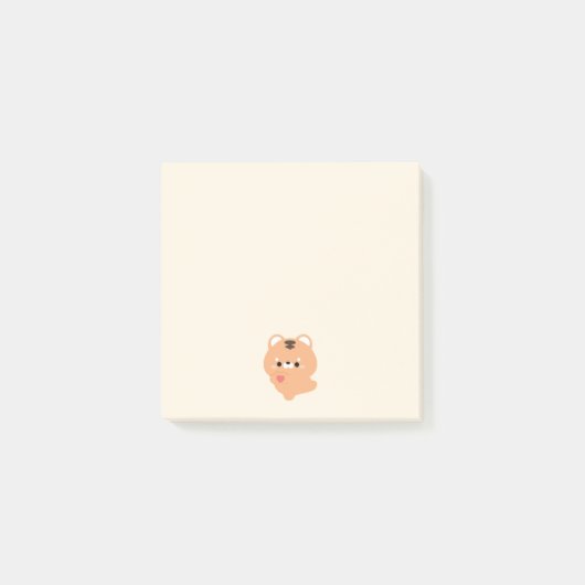 Süßer Liebestiger Post-it Klebezettel (Vorderseite)