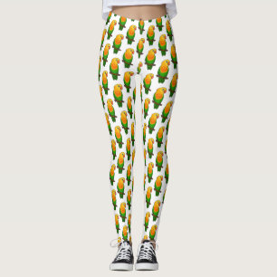 Süßer Liebesvogel Cartoon Papagei Leggings
