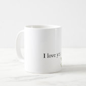 Süßer Liebeswaschbär Kaffeetasse (Vorderseite Links)
