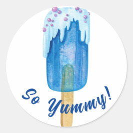 Süßer lila Bonbons Runder Aufkleber