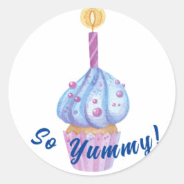 Süßer lila Bonbons Runder Aufkleber