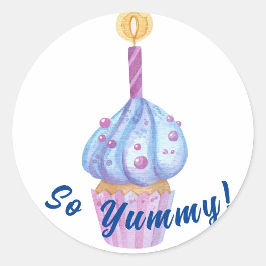 Süßer lila Bonbons Runder Aufkleber (Vorderseite)