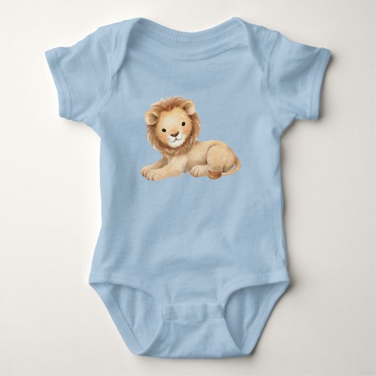 Süßer Löwe Baby Strampler (Vorderseite)