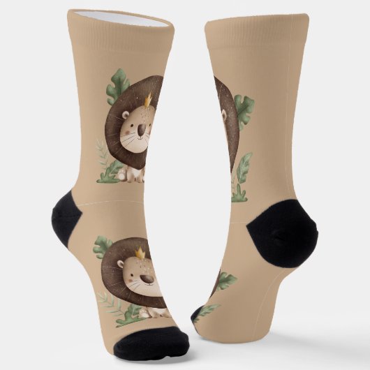 Süßer Löwe  Socken (Gewinkelt)