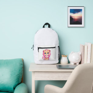 Süßer Löwenkönig [Produkt] Kawaii-Krone Tiergesche Bedruckter Rucksack